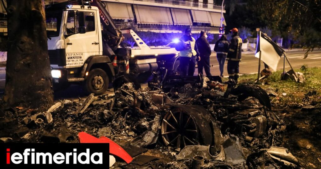 Τα πρώτα στοιχεία για τροχαίο με τη Ferrari: Έτρεχε με πάνω από 120 χλμ., δεν βρέθηκαν ίχνη φρεναρίσματος