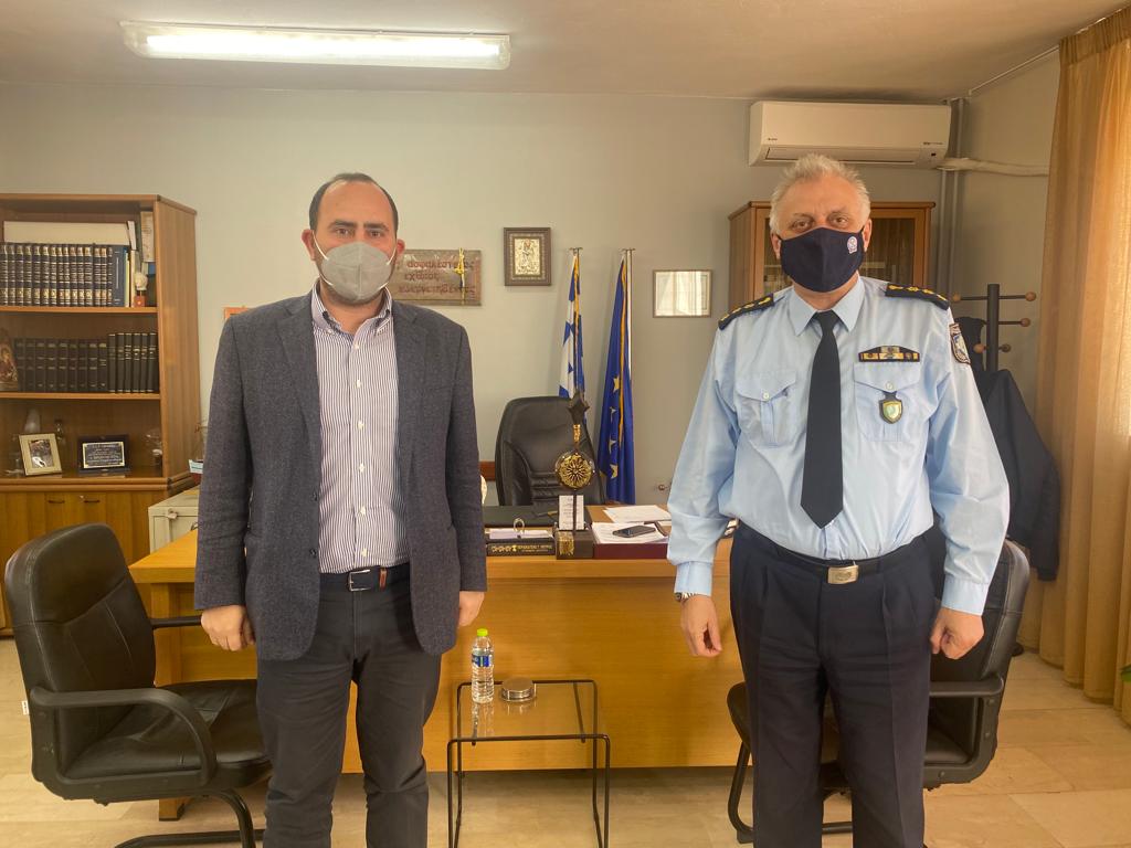Επίσκεψη Λάκη Βασιλειάδη στην Αστυνομική Διεύθυνση Πέλλας