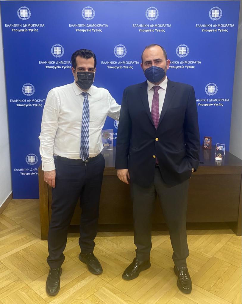 Συνάντηση Λάκη Βασιλειάδη με τον Υπουργό Υγείας Θάνο Πλεύρη