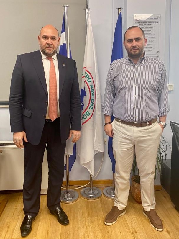 Συνάντηση Λάκη Βασιλειάδης με τον Πρόεδρο του ΕΚΑΒ